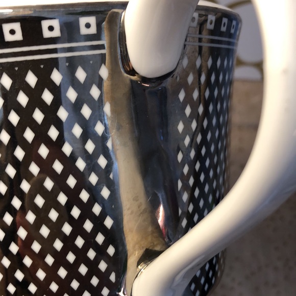 Grace’s Teaware silver geometric teapot, sugar, & creamer set. Good condition. - Picture 14 of 16